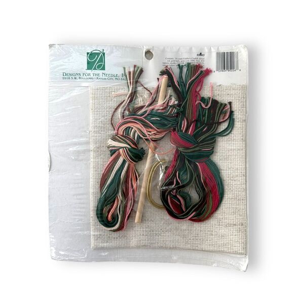 Vintage Heirloom Treasure Cross Stitch Kit #5226 Rose Bellpull Tapestry 5"x26.5" - Picture 2 of 6